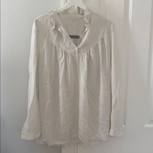 Raquel Allegra off white poet blouse
